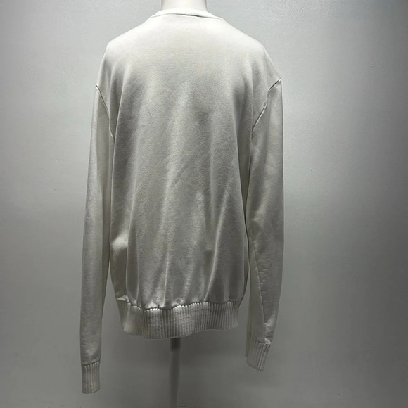 Ermenegildo Zegna Couture Sweatshirt Long Sleeve Crewneck XXX White Men's Small - Picture 4 of 9